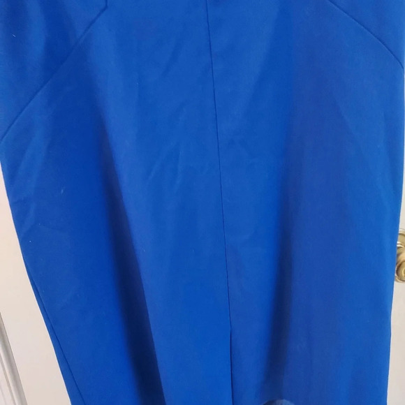 Calvin Klein Royal Blue Sleeveless Square Neck Shealth Dress in Size 12 - Picture 5 of 12